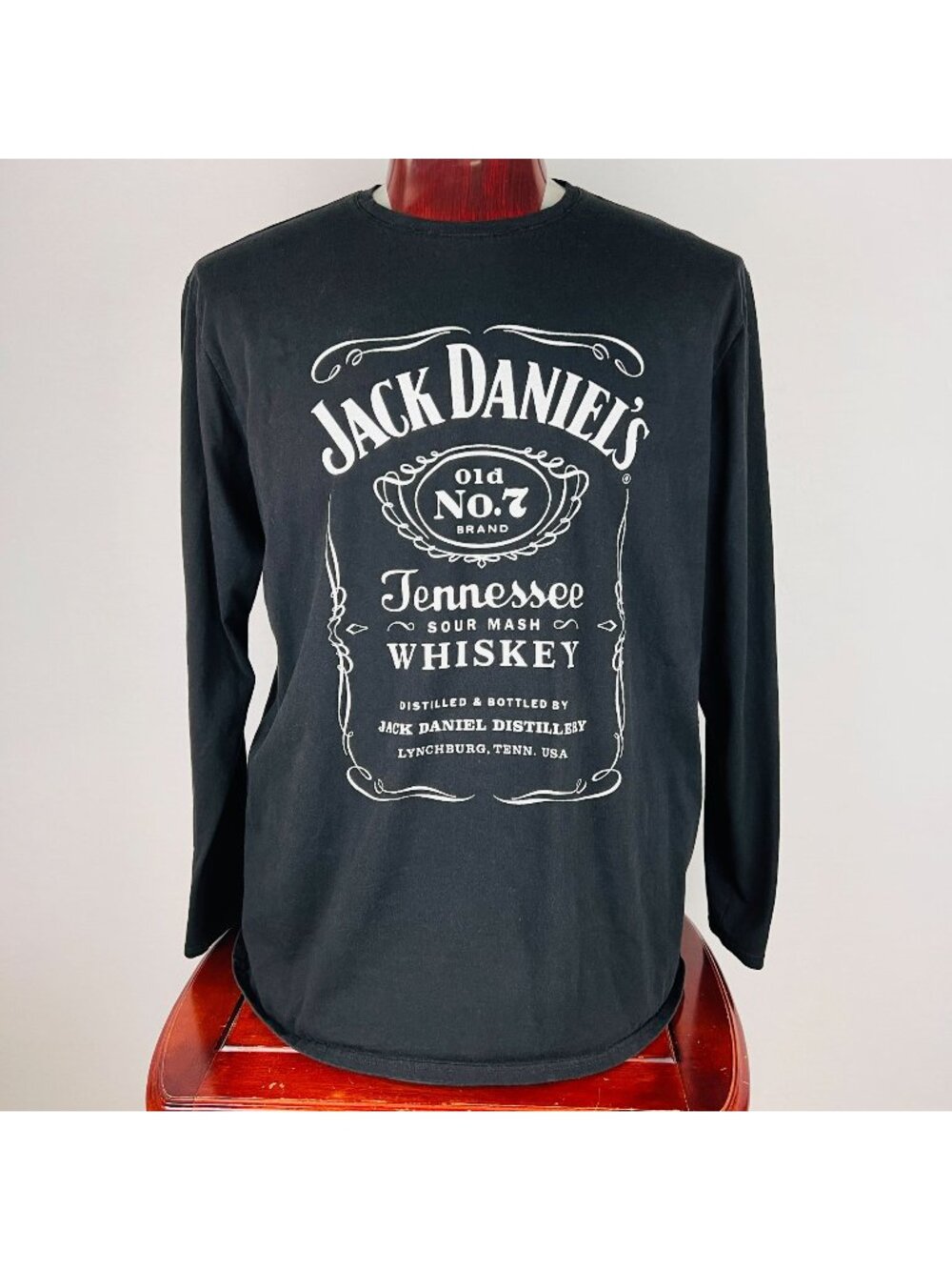 Jack Daniel's Old No 7 Long Sleeve 2XL XXL T-Shirt Shirt Daniels